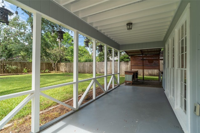 215 Whispering Oaks Dr, Taylor Lake Village, TX 77586 - unfurnished sunroom featuring healthy amount of natural light