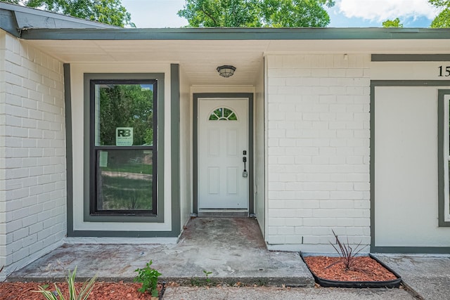 15622 Corsair Rd, Houston, TX 77053 - view of exterior entry with concrete block siding