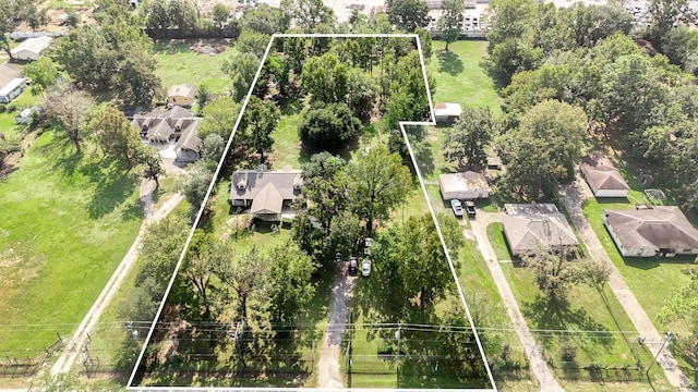 236 Mcfarland Rd, Houston, TX 77060 - aerial view of residential area with property parcel outlined