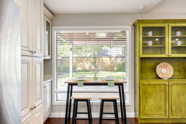 10718 Dunlap St, Houston, TX 77096 - dining space with dark wood-style flooring and baseboards
