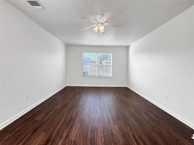 15507 Liberty Bluff Dr, Houston, TX 77049 - unfurnished room with dark wood-style floors and a ceiling fan