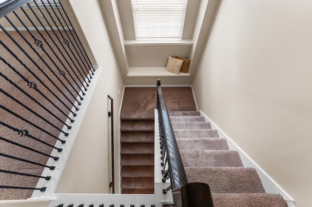 406 Oak Stream Dr, Conroe, TX 77304 - staircase with baseboards