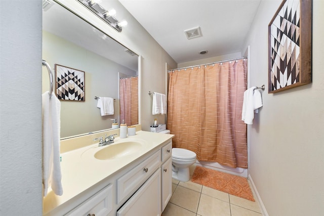 1538 Bevis St, Houston, TX 77008 - full bath featuring vanity, toilet, and tile patterned floors