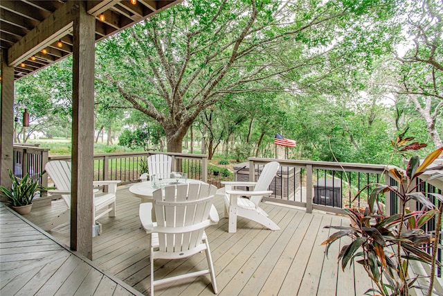 901 Hartrick Canyon Dr, Temple, TX 76502 - view of wooden terrace