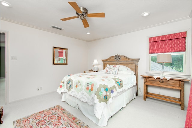 901 Hartrick Canyon Dr, Temple, TX 76502 - bedroom with carpet flooring, recessed lighting, and ceiling fan
