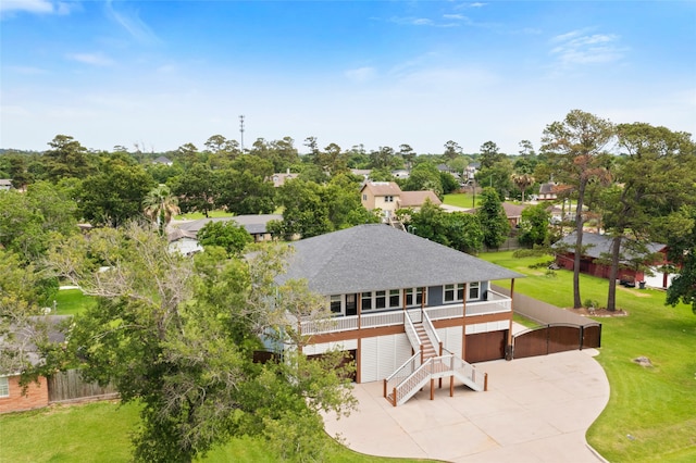 610 S Shady Ln, Shoreacres, TX 77571 - aerial perspective of suburban area