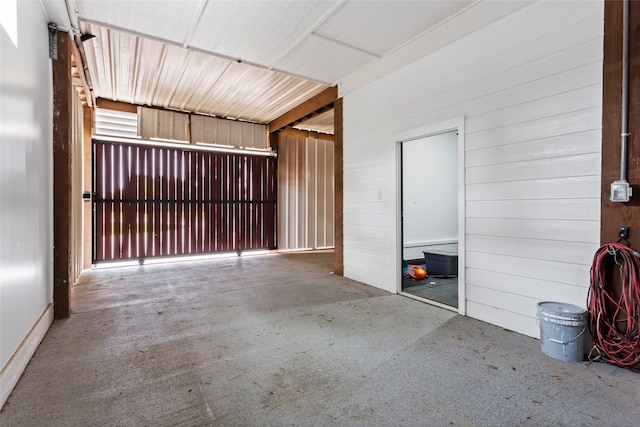 610 S Shady Ln, Shoreacres, TX 77571 - garage with wood walls
