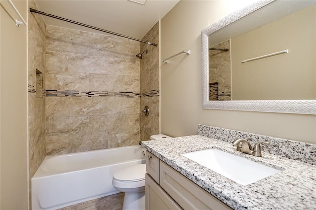 8787 Brae Acres Rd Unit 403, Houston, TX 77074 - full bathroom with toilet, vanity, and shower / tub combination