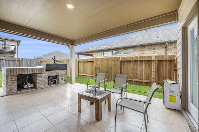9407 Mineral Rock Ln, Richmond, TX 77407 - fenced backyard featuring a patio
