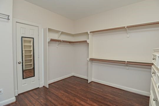 5422 Gibson St Unit A, Houston, TX 77007 - spacious closet featuring wood finished floors
