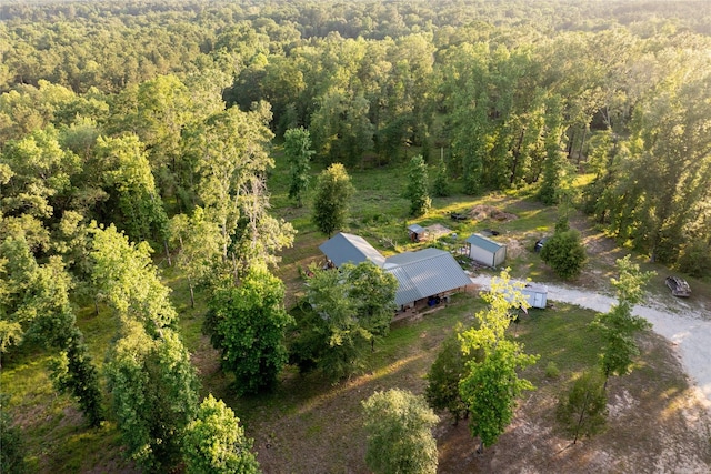 5332 County Road 1180, Kennard, TX 75847 - view from above of property with a heavily wooded area