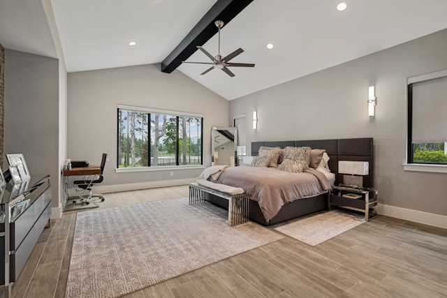 27457 S Lazy Meadow Way, Spring, TX 77386 - bedroom featuring wood finished floors, multiple windows, baseboards, and recessed lighting