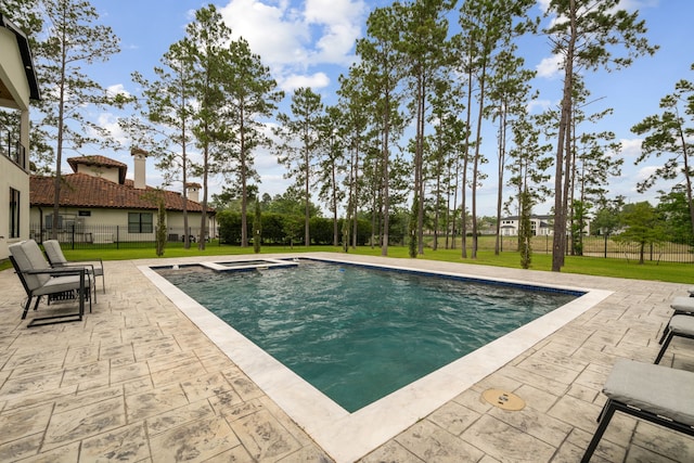 27457 S Lazy Meadow Way, Spring, TX 77386 - view of pool featuring a patio area and a pool with connected hot tub