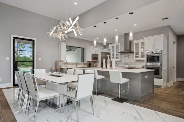 27457 S Lazy Meadow Way, Spring, TX 77386 - dining space featuring recessed lighting, baseboards, and a chandelier