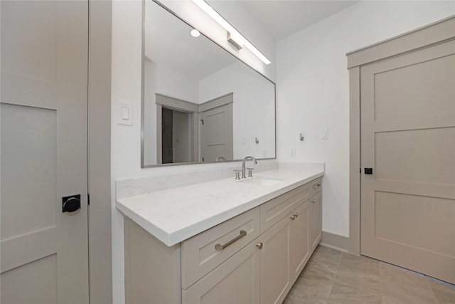 1253 Lamonte Ln, Houston, TX 77018 - bathroom featuring vanity and baseboards