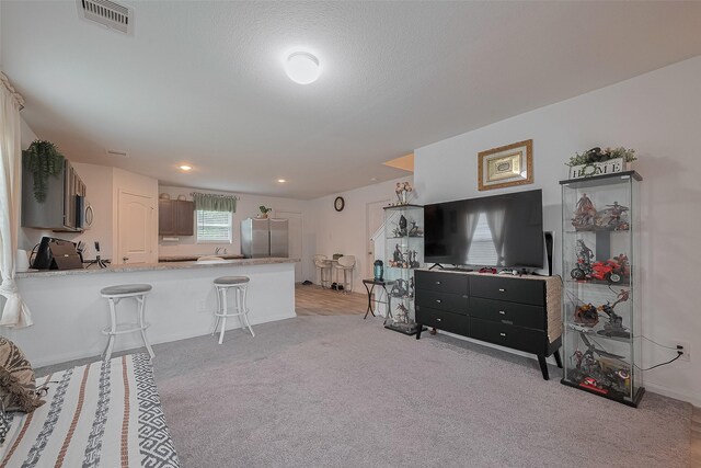 862 Rd 5138, Cleveland, TX 77327 - living area featuring light colored carpet