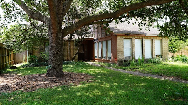 7355 Birchtree Forest Dr, Houston, TX 77088 - view of yard with a detached garage