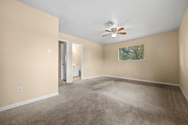 6639 Feather Creek Dr, Houston, TX 77086 - carpeted spare room with ceiling fan and baseboards