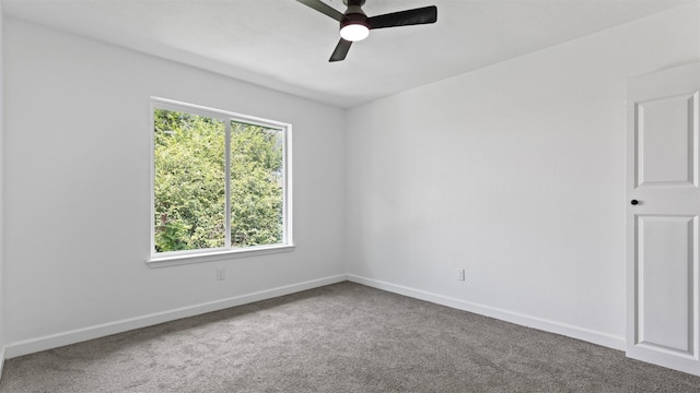 8603 Twisting Vine Ln, Houston, TX 77040 - carpeted empty room featuring ceiling fan and baseboards