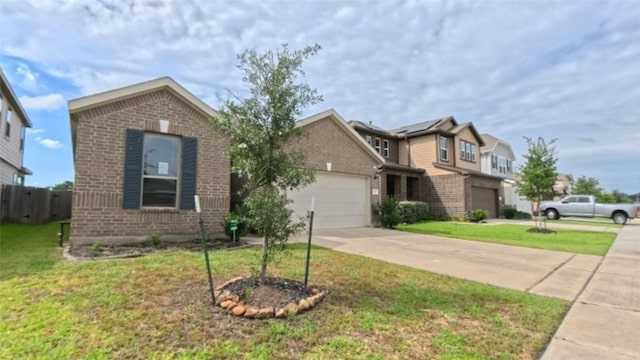 4322 Mossy Banks Ln, Houston, TX 77068 - view of front of property featuring brick siding, driveway, and a garage