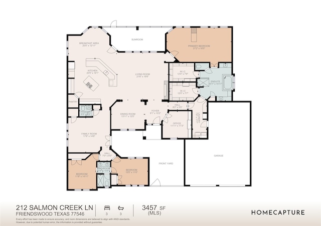 212 Salmon Creek Ln, Friendswood, TX 77546 - room layout
