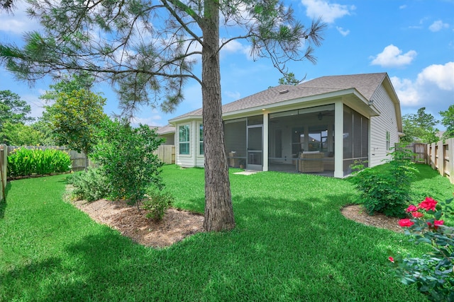 109 Pepper Grass Pl, Montgomery, TX 77316 - rear view of property featuring a sunroom and roof with shingles