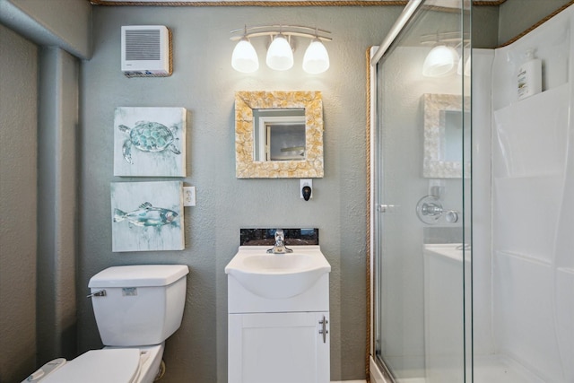 219 Bora Bora Dr, Tiki Island, TX 77554 - full bathroom with vanity, toilet, and a shower stall