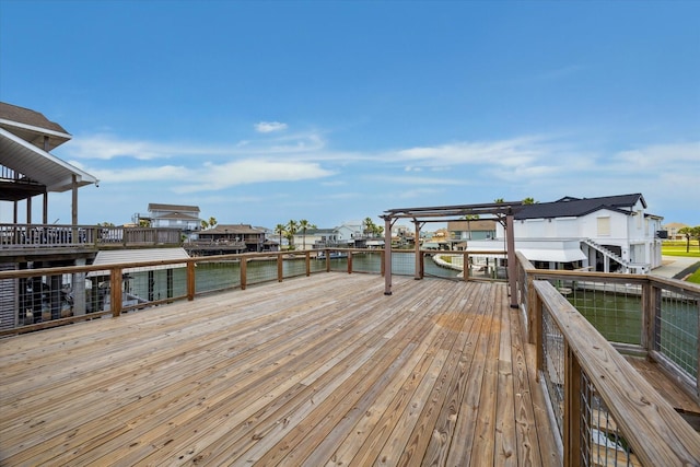 219 Bora Bora Dr, Tiki Island, TX 77554 - dock with a deck
