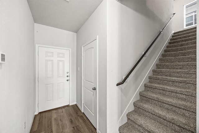 3919 Faletti Dr, Katy, TX 77493 - staircase with wood finished floors