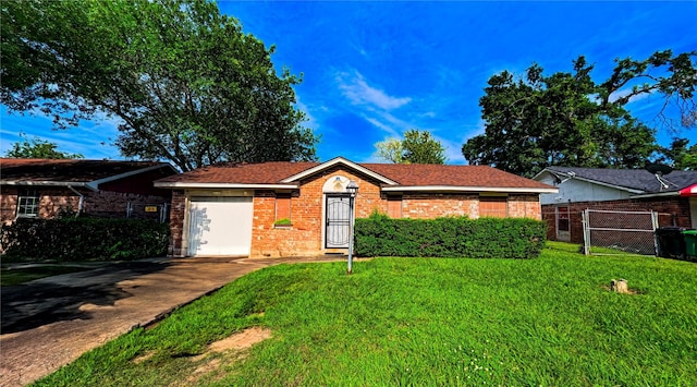 9822 Balsam Ln, Houston, TX 77078 - ranch-style house featuring brick siding, concrete driveway, and an attached garage