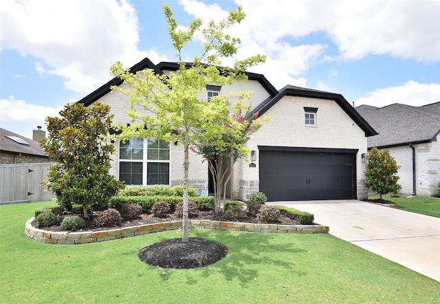 22911 Pearl Glen Dr, Richmond, TX 77469 - view of front of home with brick siding, concrete driveway, and an attached garage