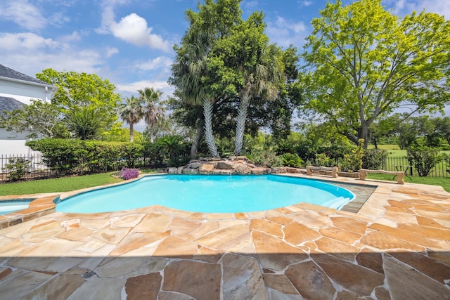 4111 Thistle Hill Ct, Sugar Land, TX 77479 - view of pool with a patio