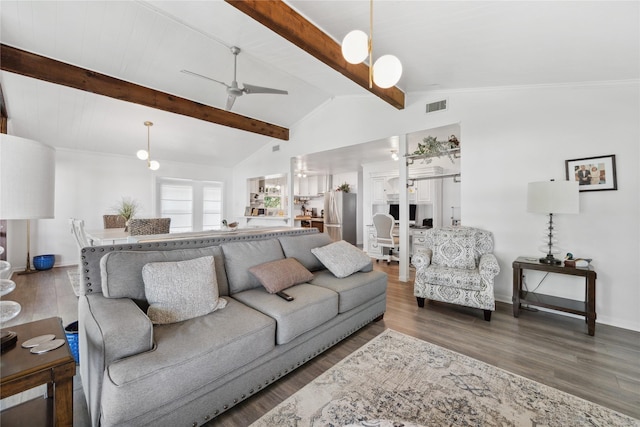 480 Johnson Rd, Coldspring, TX 77331 - living area featuring wood finished floors, ceiling fan, and baseboards