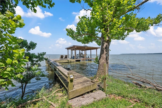 480 Johnson Rd, Coldspring, TX 77331 - dock featuring a water view