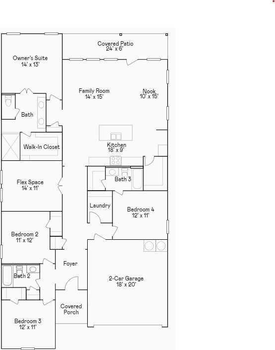 301 Tejas Trl, Waller, TX 77484 - property floor plan