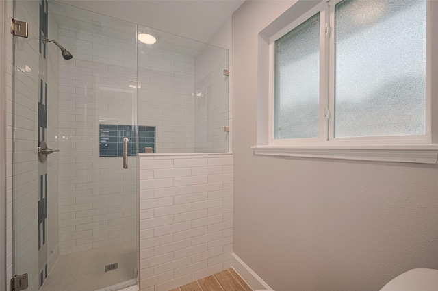 8314 Burning Hills Dr, Houston, TX 77071 - full bath with a stall shower, baseboards, and toilet