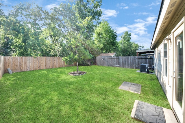 12047 Madison Oak St, Houston, TX 77038 - view of yard with central AC unit