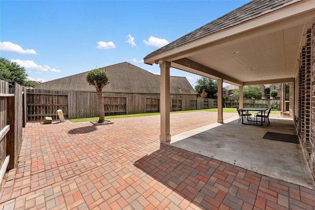 10827 Naburn Gate, Richmond, TX 77407 - fenced backyard with a patio