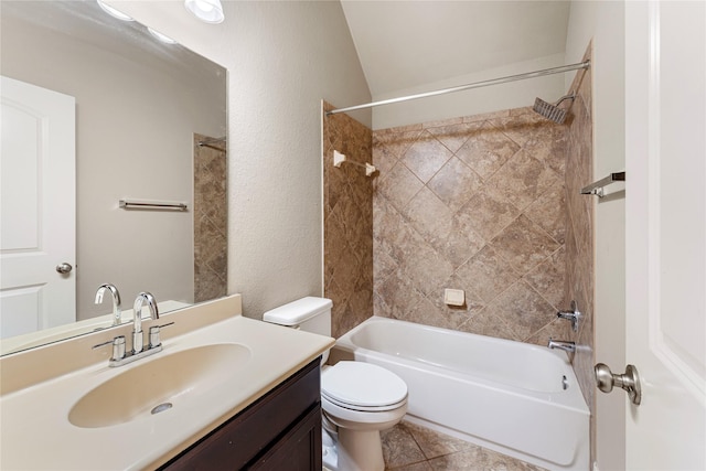 10827 Naburn Gate, Richmond, TX 77407 - full bath featuring shower / washtub combination, vanity, toilet, and tile patterned flooring