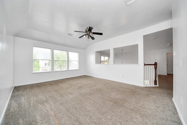 1605 Spring Glen Ln, Pearland, TX 77581 - spare room with carpet flooring, a ceiling fan, and baseboards