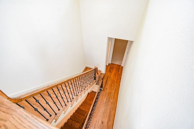 4220 Law St, Houston, TX 77005 - stairs with wood finished floors and baseboards