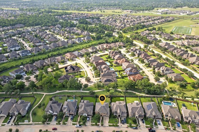 10115 Cypress Path, Missouri City, TX 77459 - aerial overview of property's location with nearby suburban area