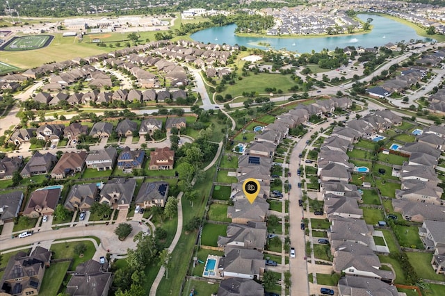 10115 Cypress Path, Missouri City, TX 77459 - view of property location with a large body of water and nearby suburban area