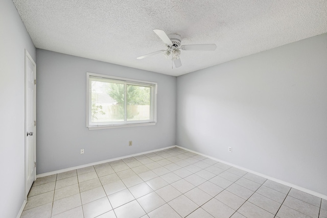 3826 Brier Gardens Dr, Houston, TX 77082 - empty room featuring ceiling fan, a textured ceiling, and baseboards