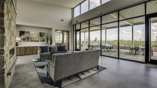 17055 Lilac Paxton Ln, Hockley, TX 77447 - building lobby with a towering ceiling
