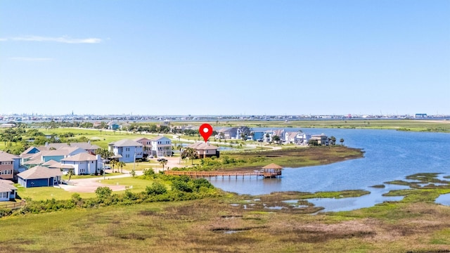 2811 Izamal Ct, Galveston, TX 77554 - drone / aerial view of a nearby body of water