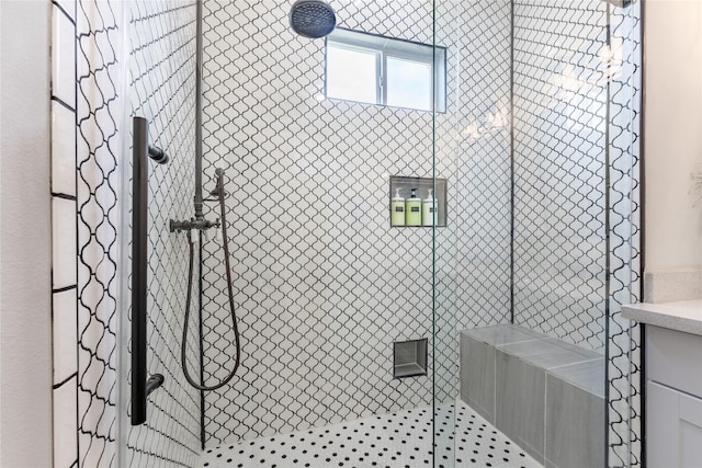 1828 Ursuline St, Galveston, TX 77550 - full bath featuring a stall shower and vanity