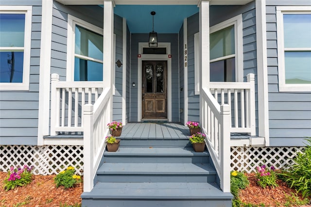 1828 Ursuline St, Galveston, TX 77550 - view of exterior entry featuring a porch