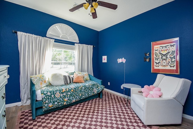 15603 Clear Pointe Dr, Cypress, TX 77429 - bedroom featuring baseboards and a ceiling fan