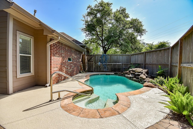 15603 Clear Pointe Dr, Cypress, TX 77429 - view of pool featuring a fenced backyard and a patio